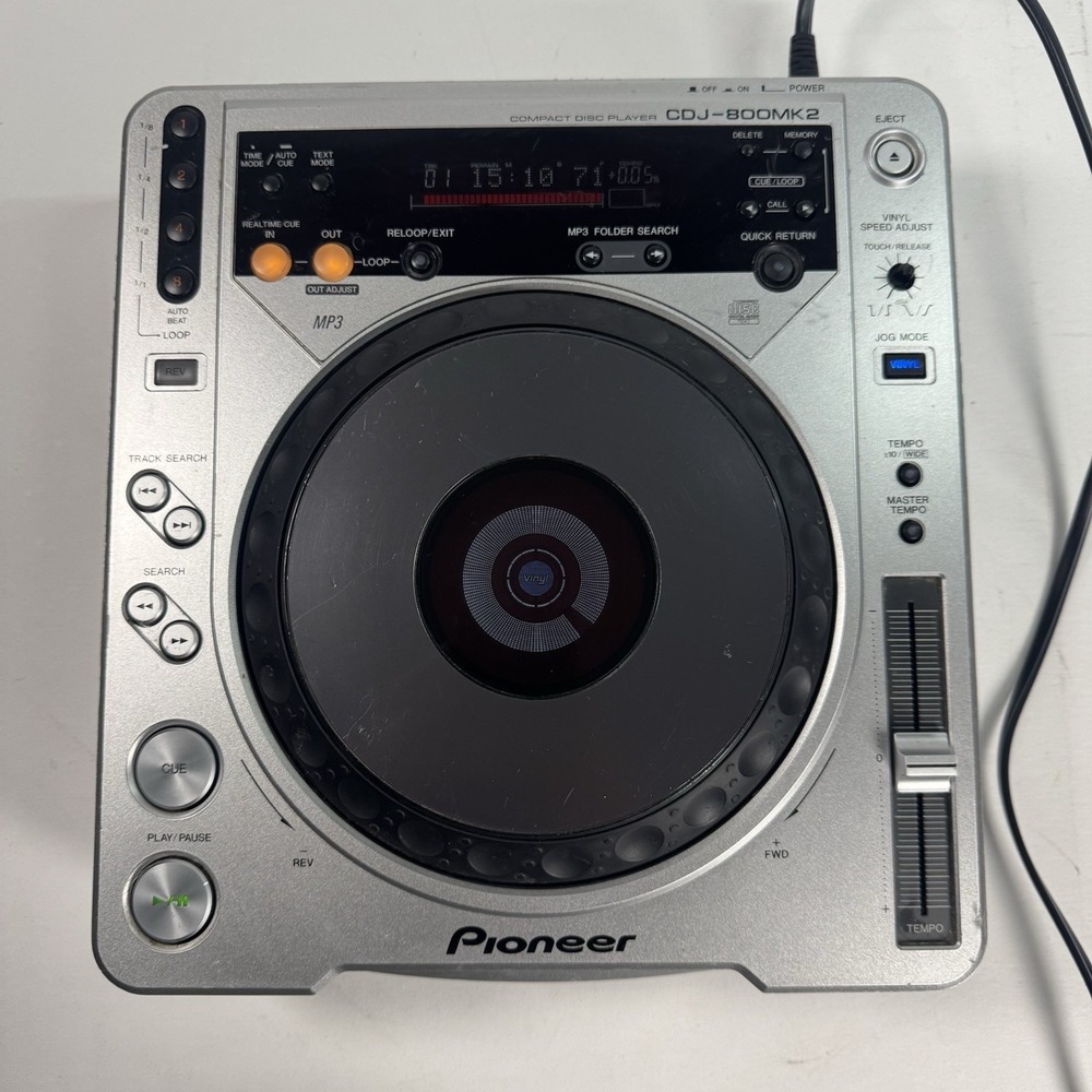 Pioneer CDJ-800MK2 Professional DJ CD/MP3 Player Tested Reads CD Jog Wheel Works